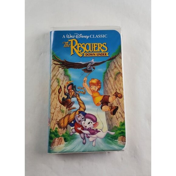 The Rescuers Down Under VHS Tape - Disney Black Diamond Classic - Picture 1 of 6